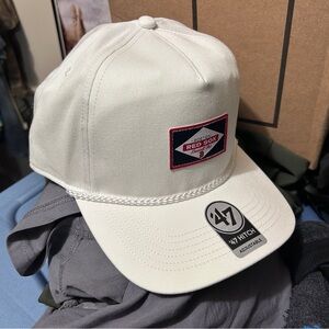 47 Brand White Boston Red Sox Rope Cap with Red/Navy Patch